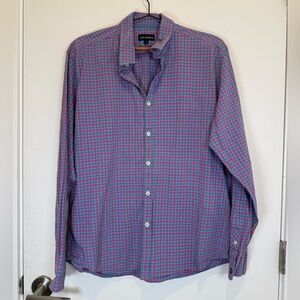 Jack Maverick Men's Vibrant Checkered Button Up 100% Cotton Shirt